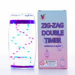 Sensory Double Zig-Zag Timer, Purple & Blue