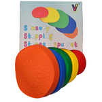 5pc Sensory Stepping Stones - Non-Slip, Balance Stones for Autism, ADHD & Sensory Needs. Suitable for Indoor & Outdoor.