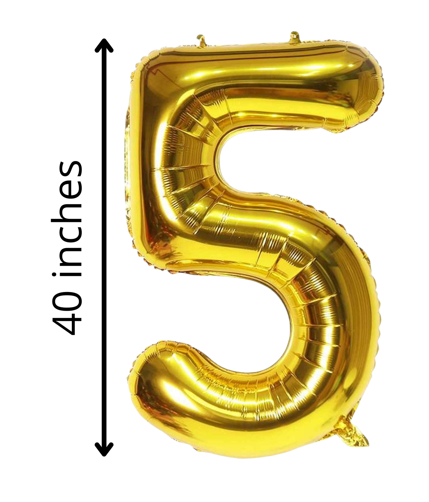 40 Inch Gold Numbered 0-9 Balloons For Birthdays, Parties and Anniversaries. Large Foil Inflatable Balloons - Virtuenity