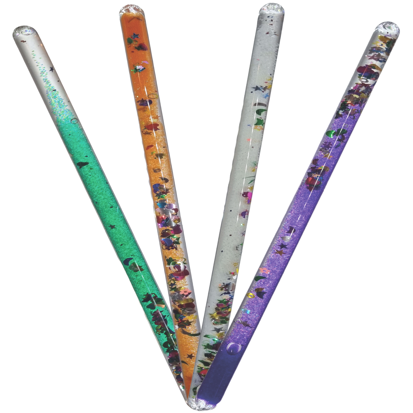 Liquid Motion Glitter Tube Wand Sensory Toy For Autism, ADHD, SPD, Sensory Needs, Stress Relief, Anxiety And Neurodiversity. Fidget Toy For Kids, Carers And Teachers. - Virtuenity